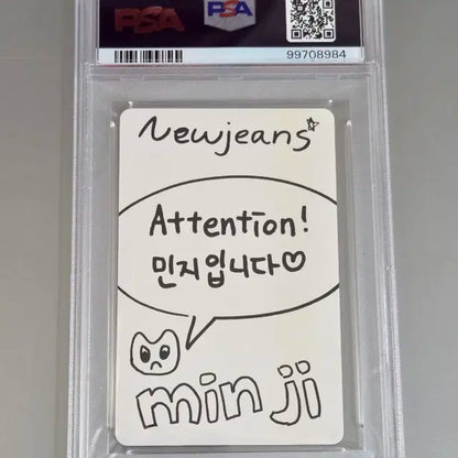 2022 뉴진스 블루북 민지 위버스 포카 Ver.A psa10