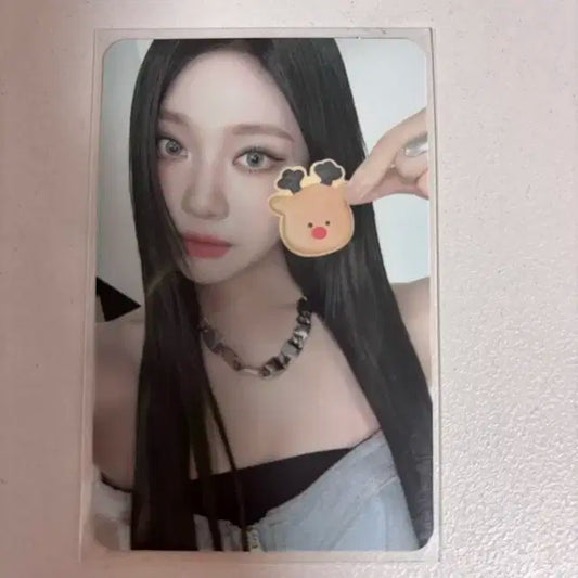 에스파 닝닝 핑크 크리스마스 포카 포토카드 2023