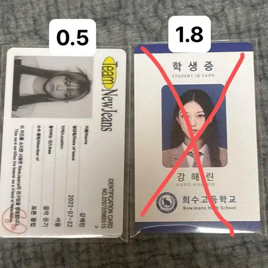 뉴진스 해린 학생증