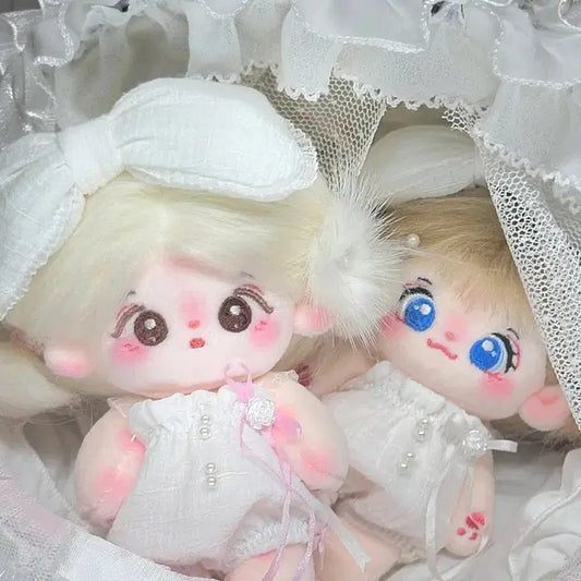 굿나잇 로즈리본 핑크 10cm 인형옷