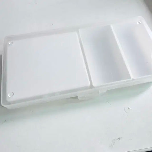 다이소 3칸 분리 화이트 보관함 포카 덕질