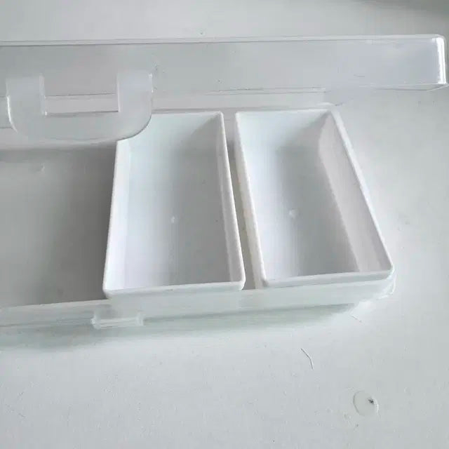 다이소 3칸 분리 화이트 보관함 포카 덕질