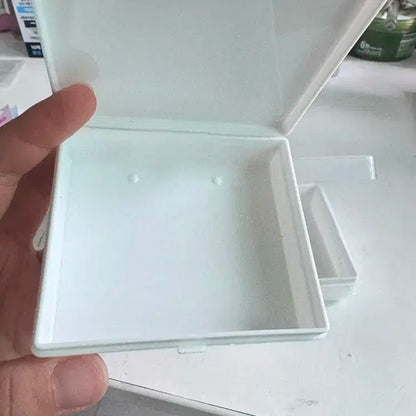 다이소 3칸 분리 화이트 보관함 포카 덕질