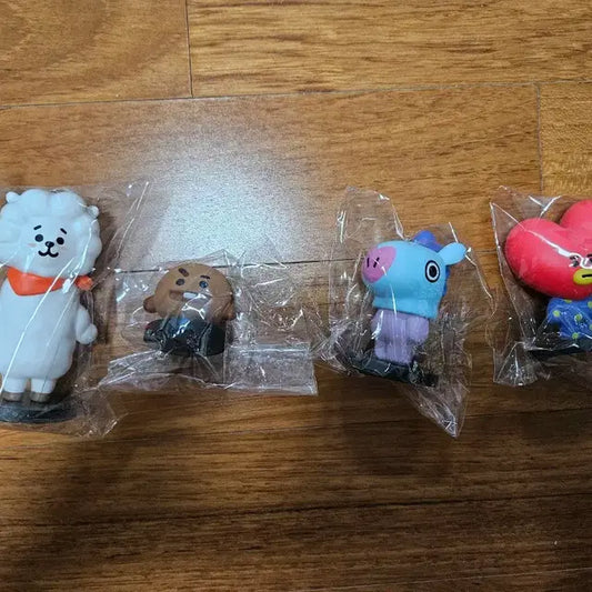 bts 방탄 bt21 알제이 , 슈키, 망, 타타 피규어