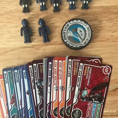 바이클론즈 미니 피규어,칩 카드 일괄