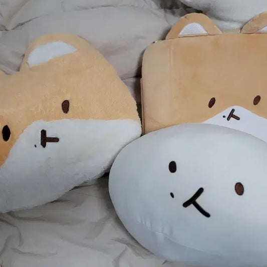 엑소 백현 터래기 쿠션 2개, 노트북 파우치