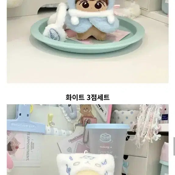 10cm 인형옷 고양이 성가대