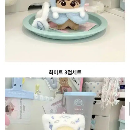 10cm 인형옷 고양이 성가대