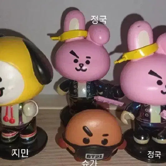 방탄소년단 BTS BT21 피규어 남준석진윤기호석지민태형정국