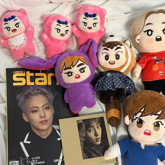 엑소 시우민 인형+잡지+앨범 세트 exo doll xiumin밍구리