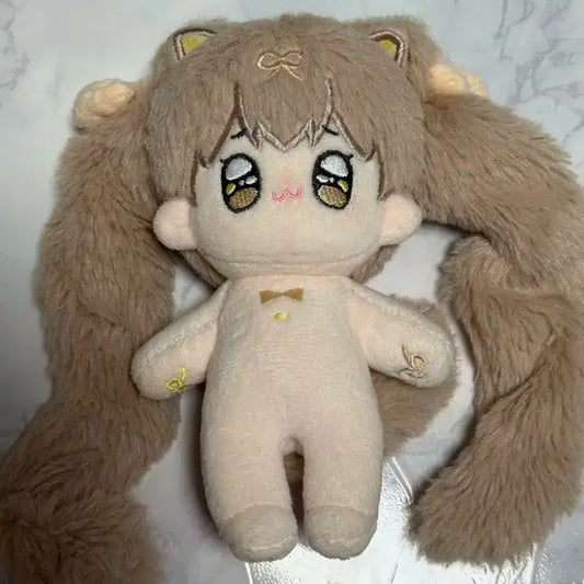 10cm 무속성솜인형 갈색 고앵이쮸