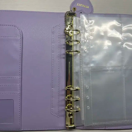 미뉴잇 A5 마카롱 바인더 보라색