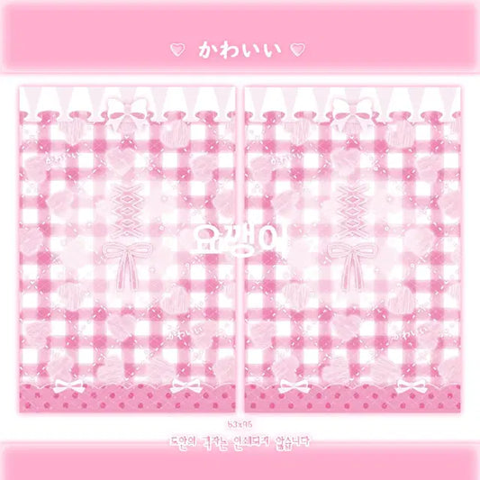 카와이이 찐핑크 바인더대지, 헤더택 판매합니다! 포카포장포용아이브스키즈