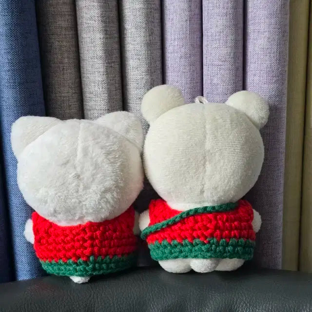 10cm 인형옷 뜨개옷 수박 set 인형옷