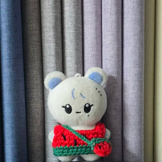 10cm 인형옷 뜨개옷 수박 set 인형옷