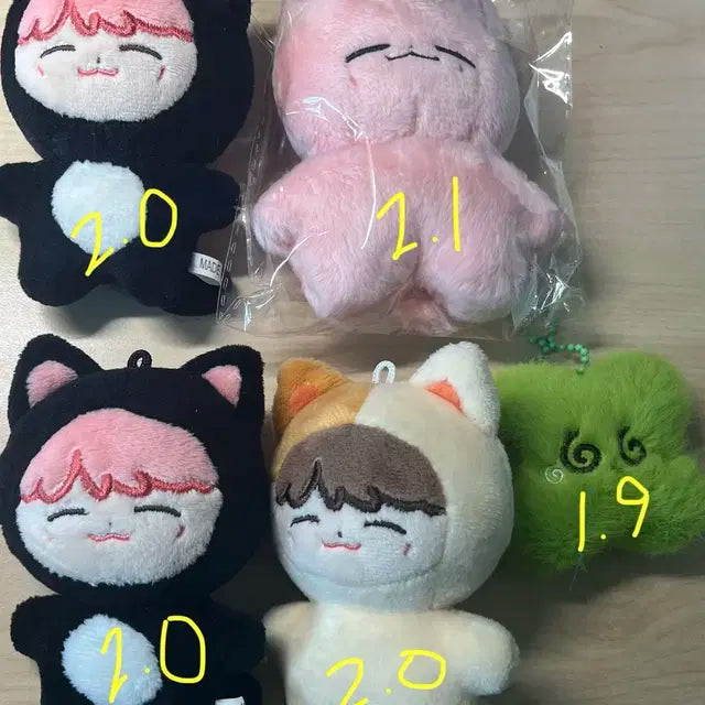 Nct 127 엔시티일이칠 재현 도영 인형 잰냥이 치즈잰 네로잰 띨롱이