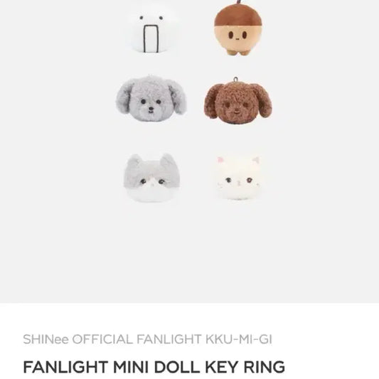 샤이니 팬라이트 미니돌 키링 꿍,댕이 일괄양도