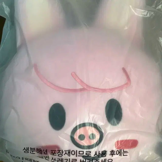 스키주 베이비 돼끼 쿠션 미개봉