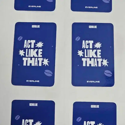 GENBLUE 카페 이벤트  Act Like That 특전SET SALE