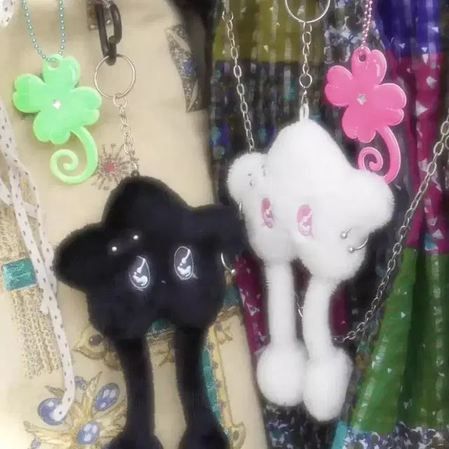 롱다리 위츄 키링 블랙