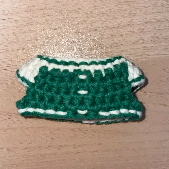 아이돌 10cm 인형옷 뜨개옷 바시티 자켓