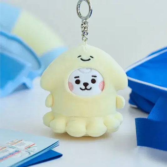 BT21 RJ 베이비 오션프렌즈 미니 인형 키링