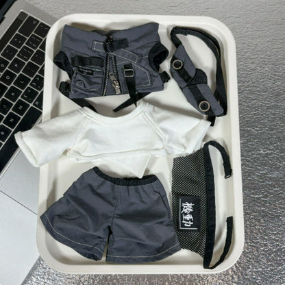 파파스옷장 20cm 25cm 무속성 솜인형 시크 테크웨어 옷 세트
