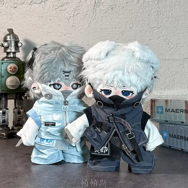 파파스옷장 20cm 25cm 무속성 솜인형 시크 테크웨어 옷 세트