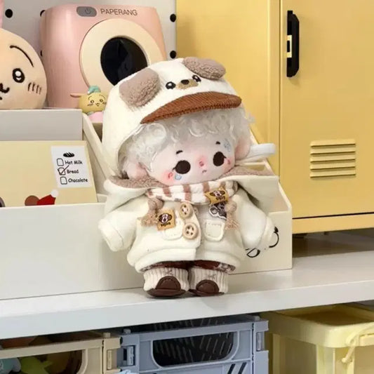 10cm인형옷 버터더블코트세트