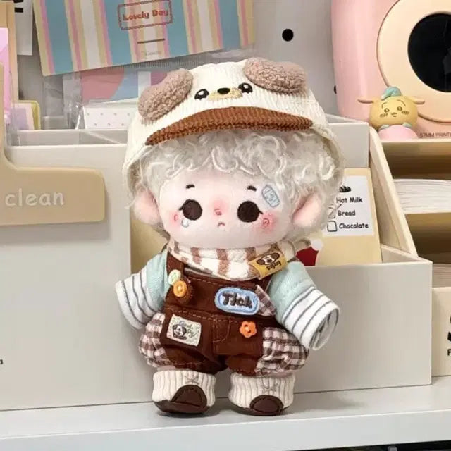 10cm인형옷 버터더블코트세트