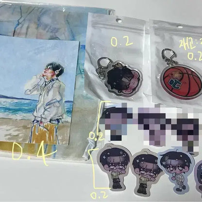 앤팀 아사쿠라 죠 생일카페 생카 럭드 뱃지 키링 포스터 코인파우치 피크