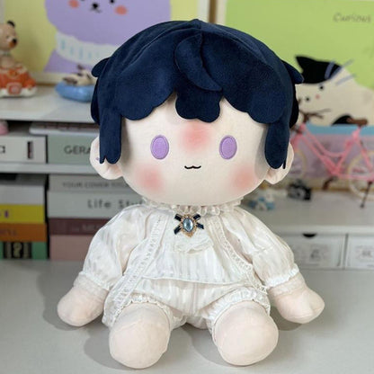 40cm 솜인형 옷 로얄 벨벳 케이프 체크 포인트 망토룩