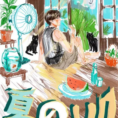 리쿠 생카 여름의 리쿠 럭드 쿠션키링 양도