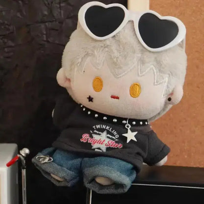 (바배)15cm인형옷 블랙데님세트