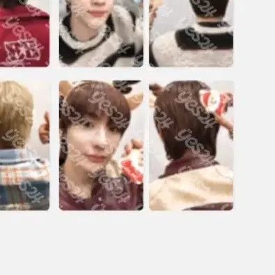 미사용) 핑크 크리스마스 아크릴 터닝 스탠드 앤톤