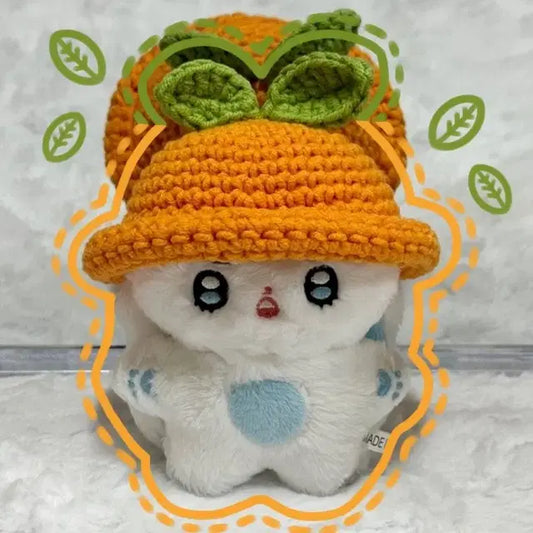 10cm 인형 옷 과일 모자