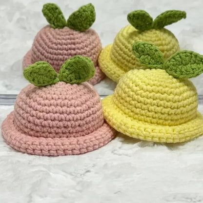 10cm 인형 옷 과일 모자