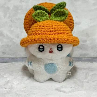 10cm 인형 옷 과일 모자
