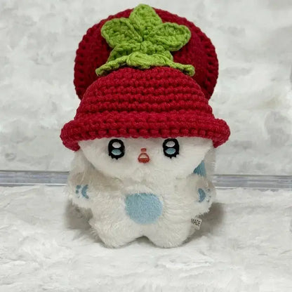 10cm 인형 옷 과일 모자