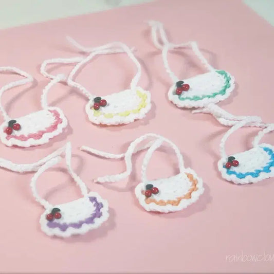 10cm 인형옷 턱받이 데이지 꽃 아이돌 솜인형 옷