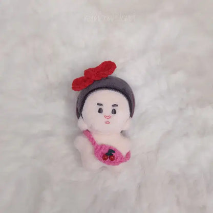 5cm 인형옷 헤어리본 솜뭉치 인형 뜨개 리본 머리띠
