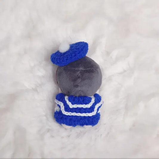 5cm 인형옷 마린룩 롬퍼 베레모 단품 세트