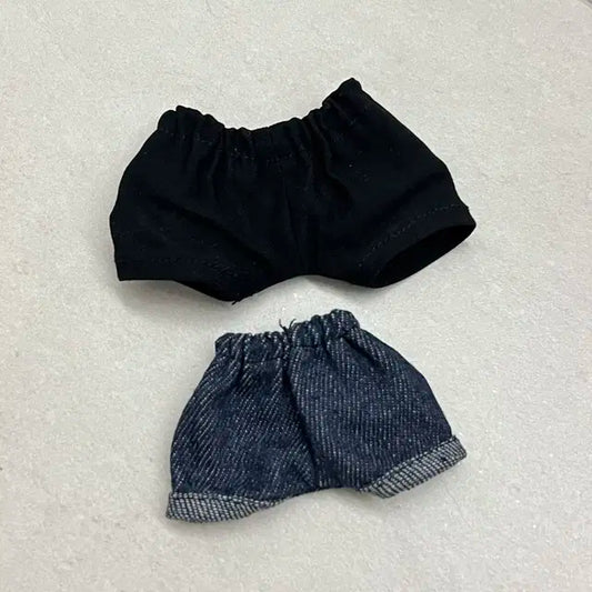 20cm 인형옷 블랙 검정 면바지