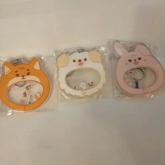 (원가양도) 쁘띠멀즈 데니멀즈 쉐이커 키링 케 필 돈