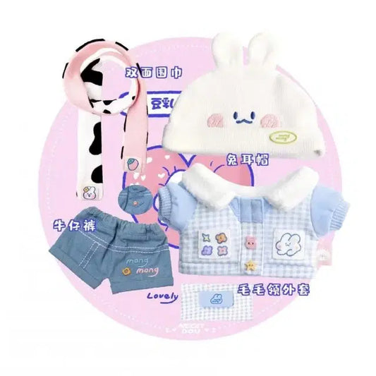 20cm 인형옷 두유공작소 두유옷장 몽몽옷장 겨울