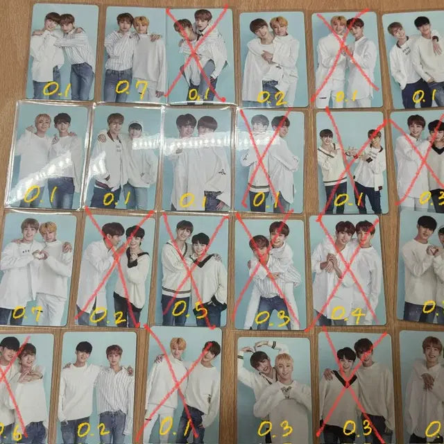 세븐틴 2018 캐럿랜드 포토카드 세트 트레카 A/B 유닛 포카