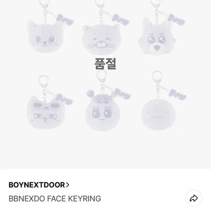 보넥도 캣삐 노장르 키링