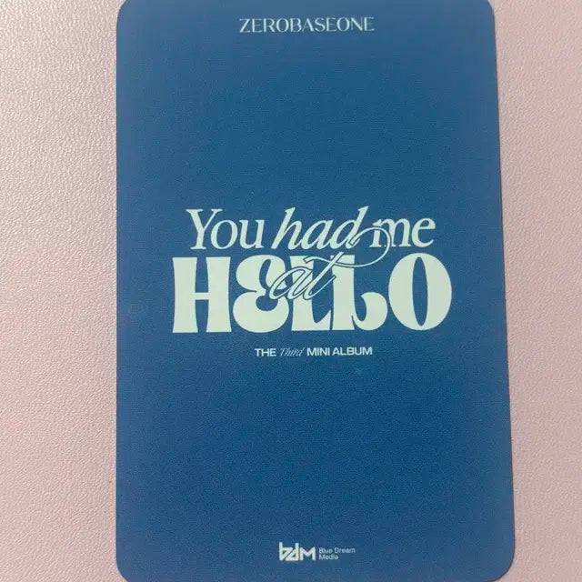 제베원 김규빈 3집 미남인하트 블루드림미디어 미공포 양도 럭드 포카