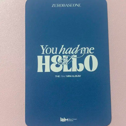 제베원 김규빈 3집 미남인하트 블루드림미디어 미공포 양도 럭드 포카