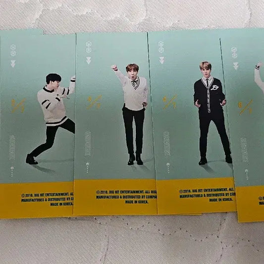 방탄소년단 머스터3기 플레이어 카드 포카